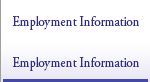 Employment Information